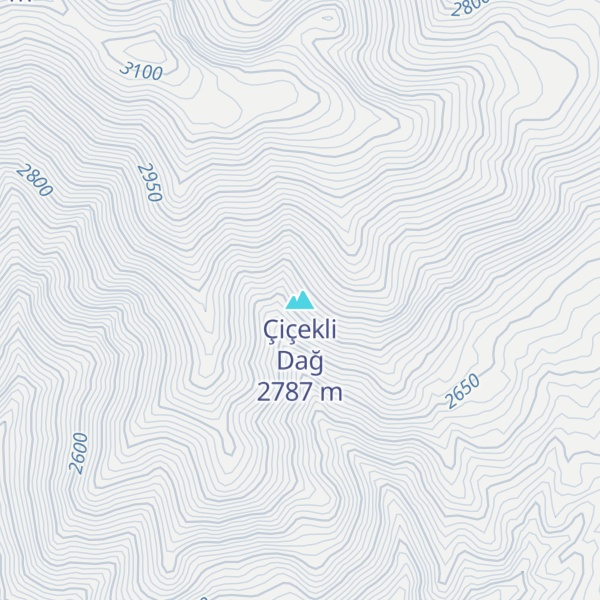 Map of Çiçekli Dağ