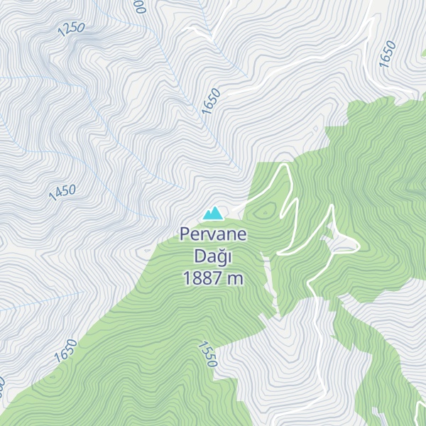 Map of Pervane Dağı