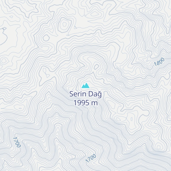 Map of Serin Dağ
