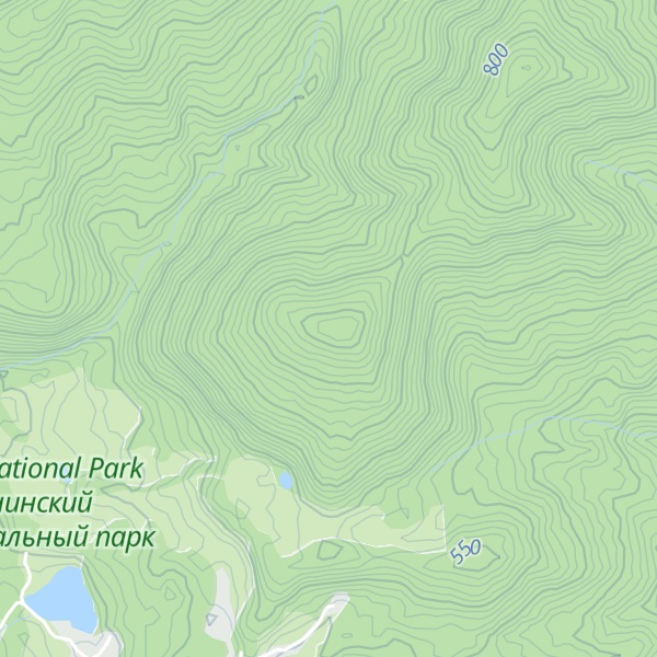 Map of Mount Verblyudka