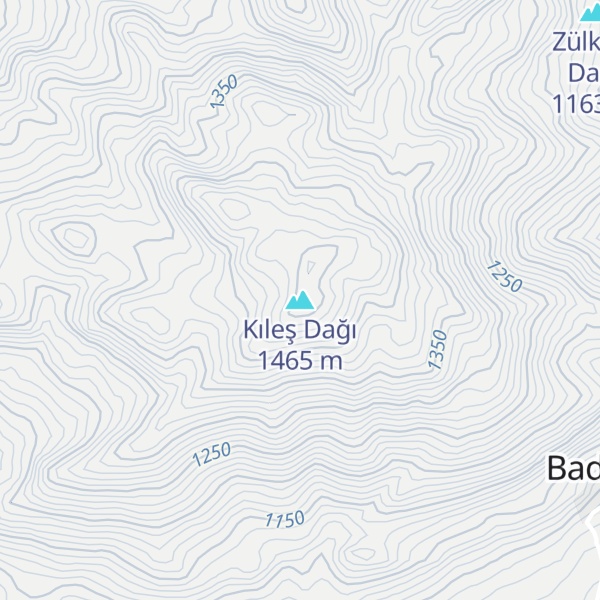 Map of Kıleş Dağı