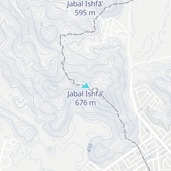 Map of Jabal Ishfa'