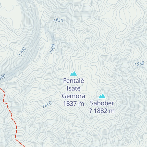 Map of Fentalē Isate Gemora