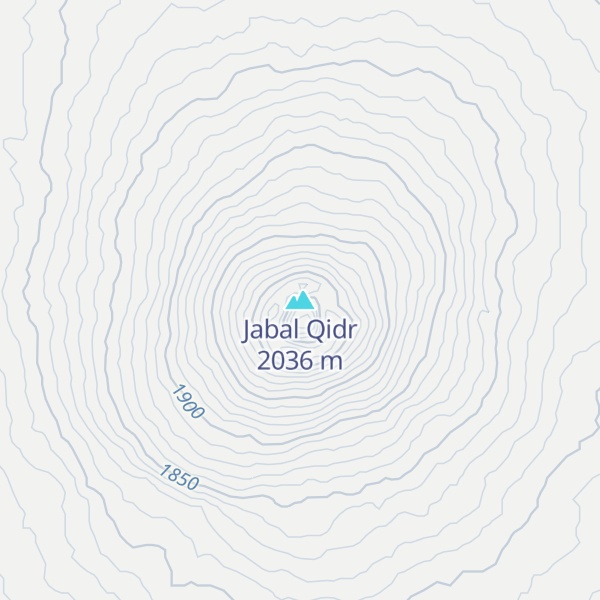 Map of Jabal Qidr