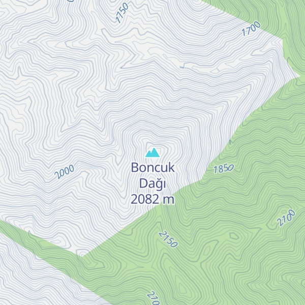 Map of Boncuk Dağı