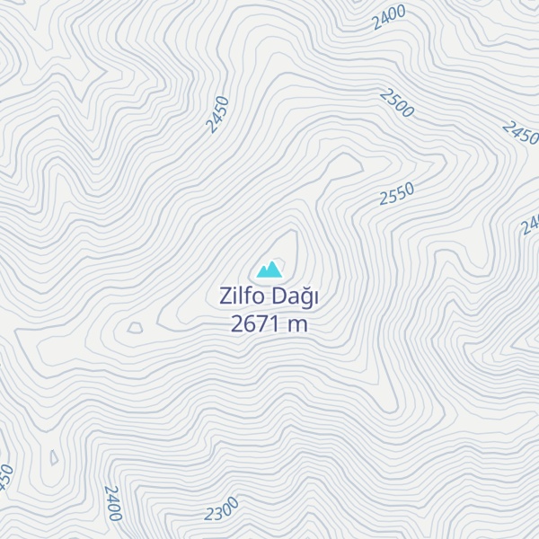 Map of Zilfo Dağı