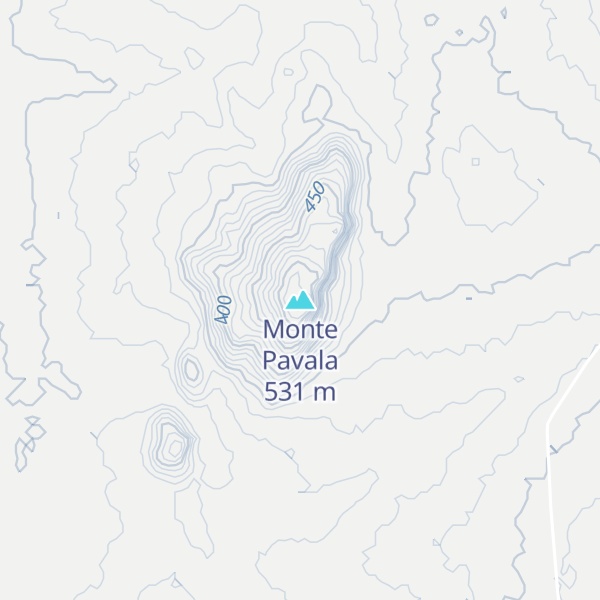 Map of Monte Pavala