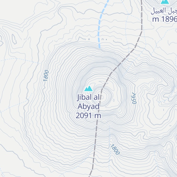 Map of Jibal al Abyad