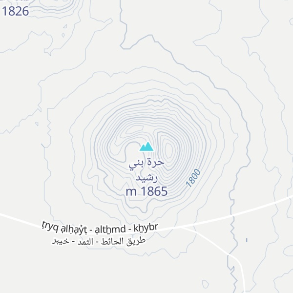 Map of حرة بني رشيد