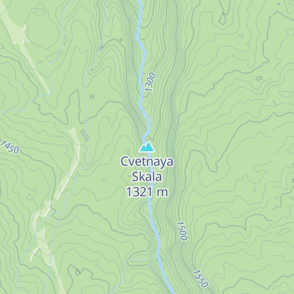 Map of Cvetnaya Skala