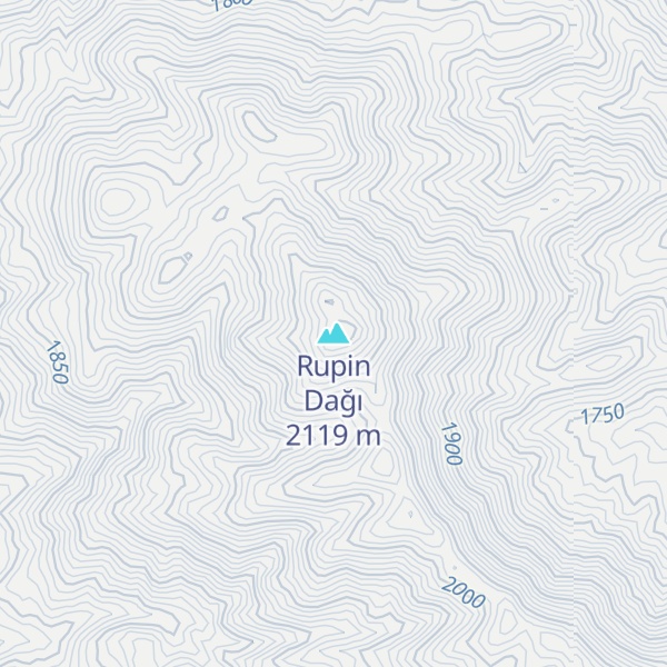 Map of Rupin Dağı