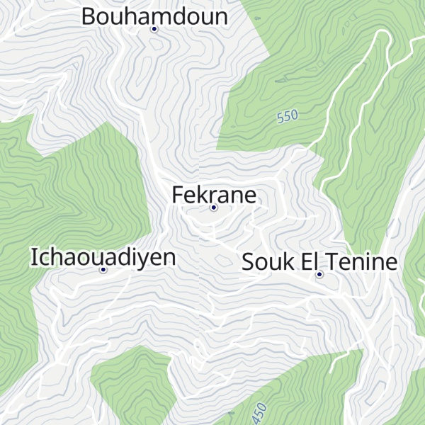 Map of Koudia Fekerene