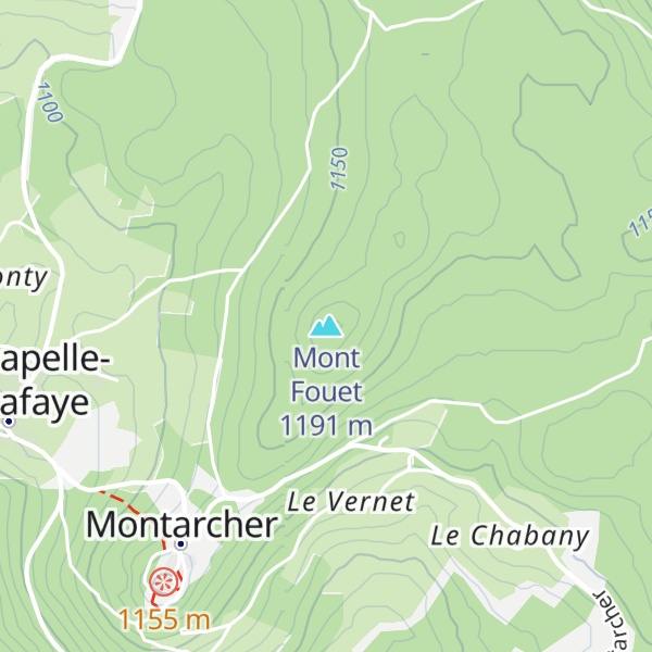 Map of Mont Fouet