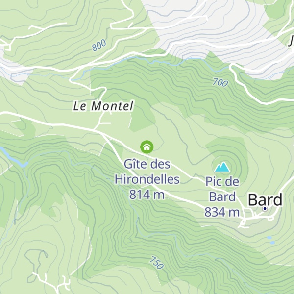 Map of Gîte des Hirondelles