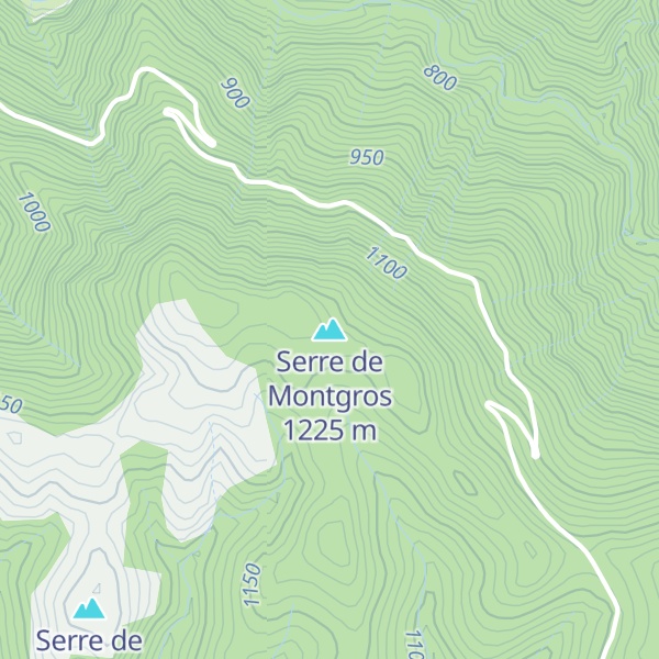 Map of Serre de Montgros