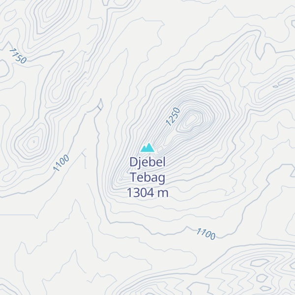 Map of Djebel Tebag