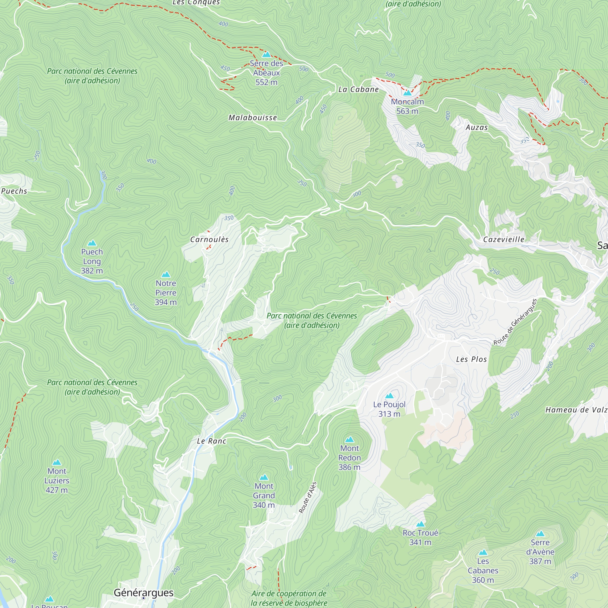 Refuge aux étoiles map