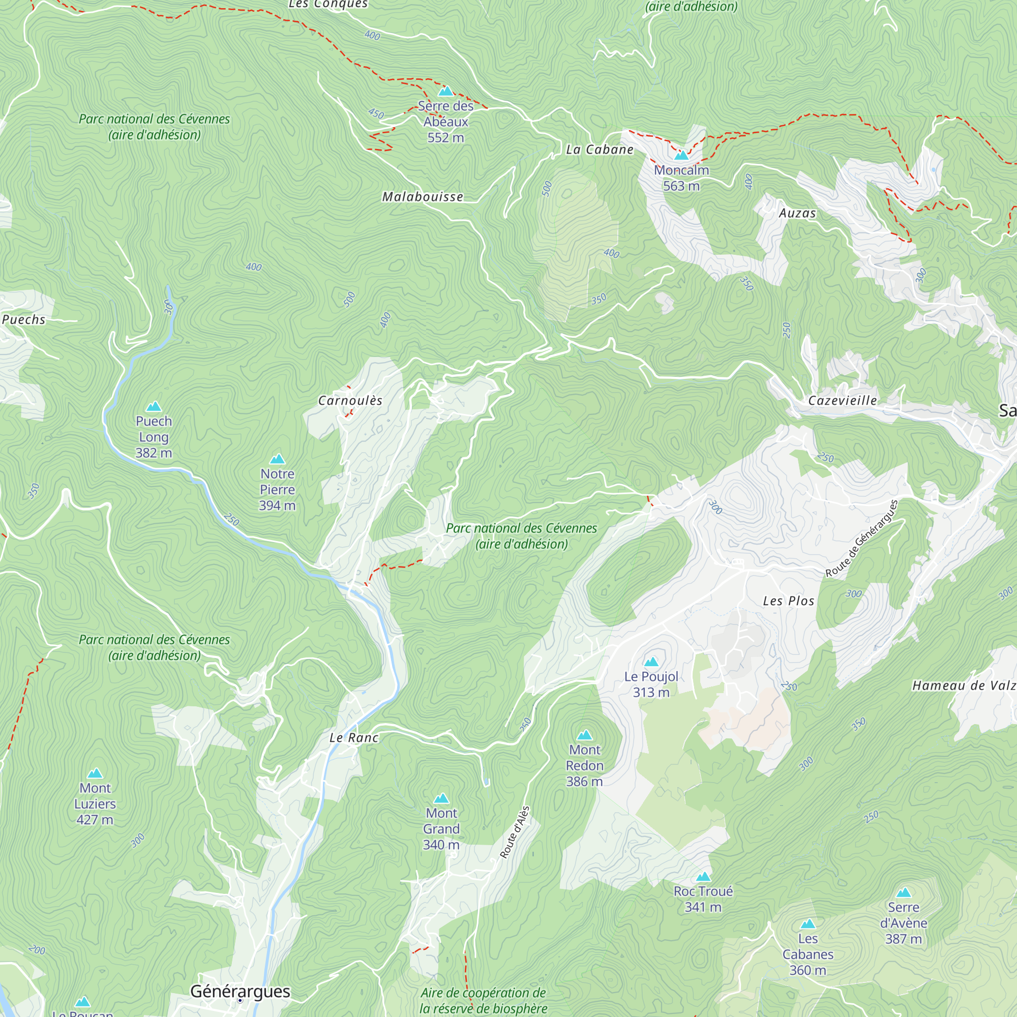 Refuge aux étoiles map