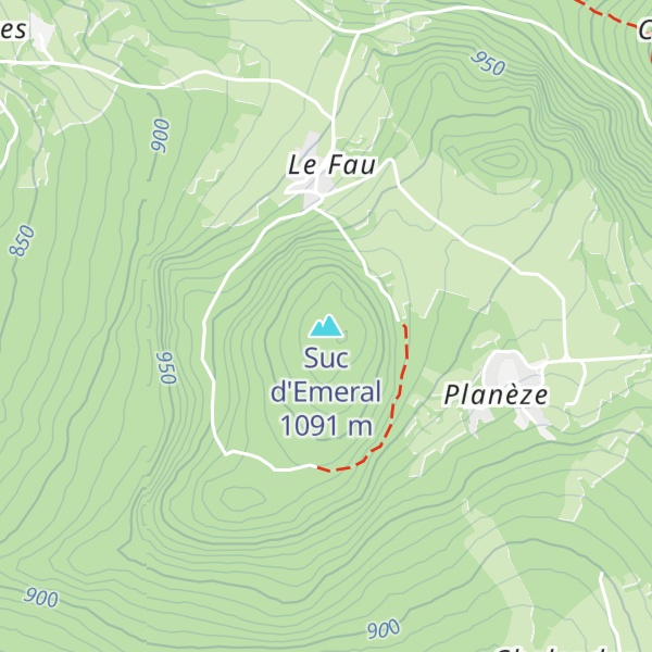 Map of Suc d'Emeral
