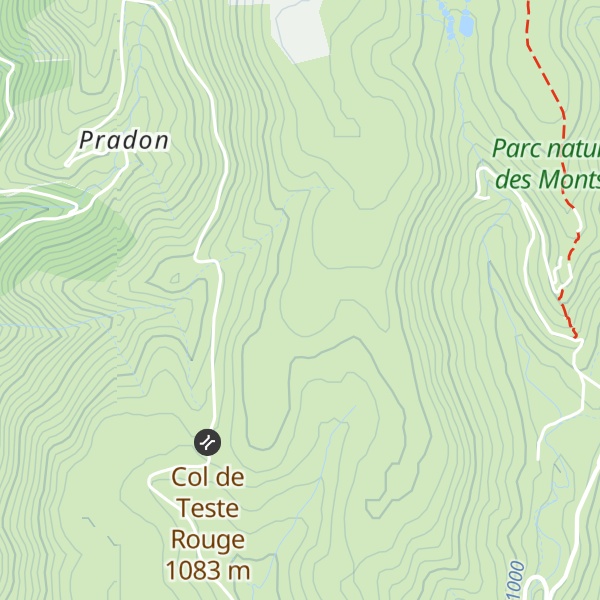 Map of Serre de Teste Rouge