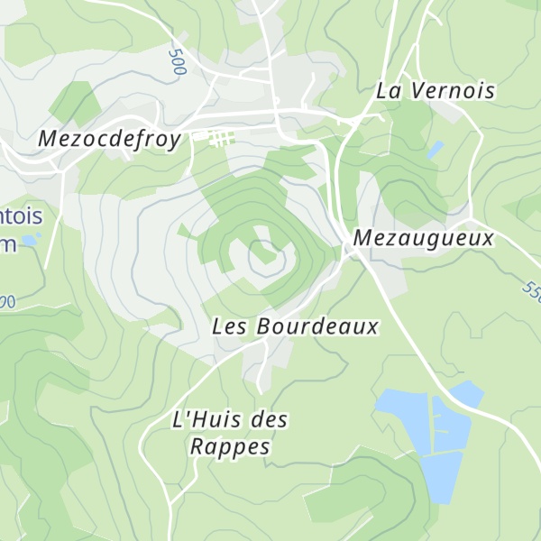 Map of Mont Velin
