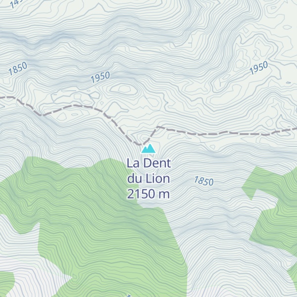 Map of La Dent du Lion