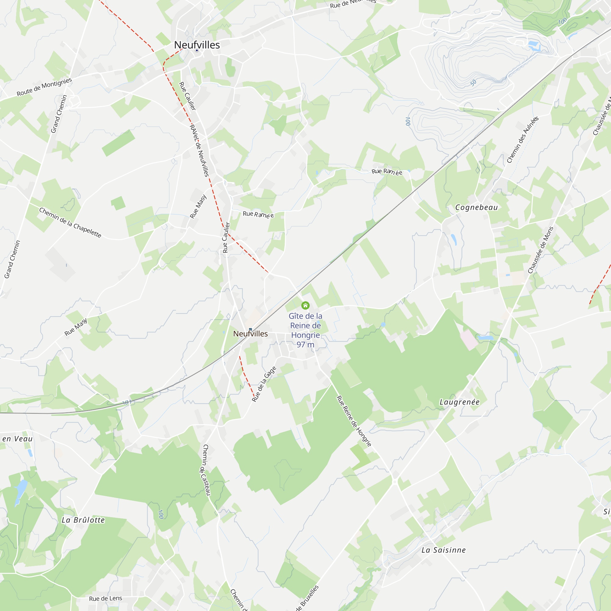 Gîte de la Reine de Hongrie map
