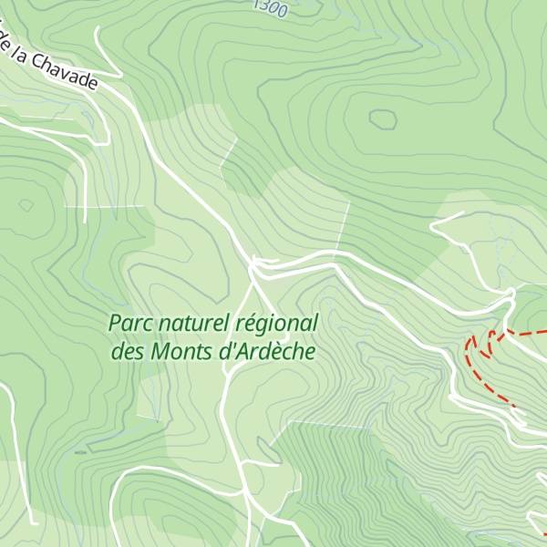 Map of Gîte d'Etape du col de la Chavade