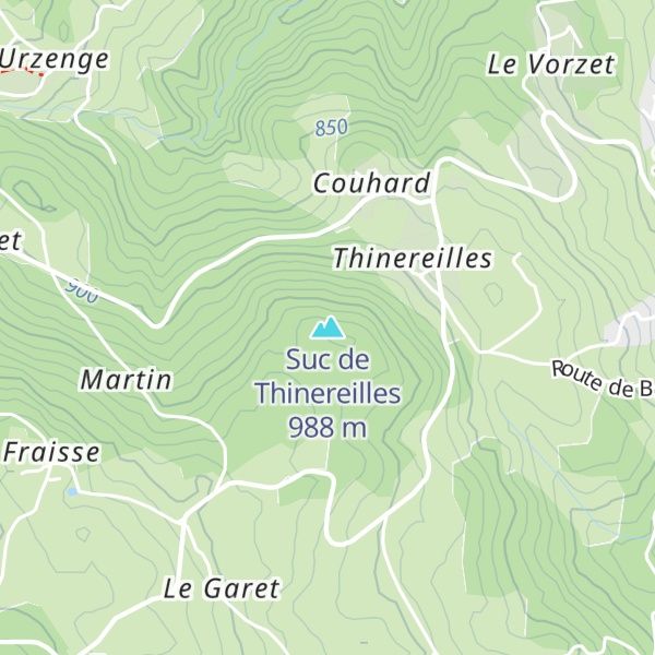 Map of Suc de Thinereilles