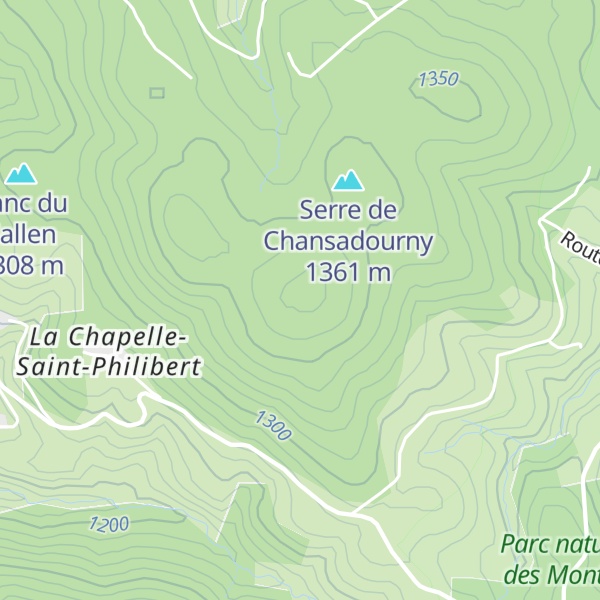 Map of Serre de Blanchon