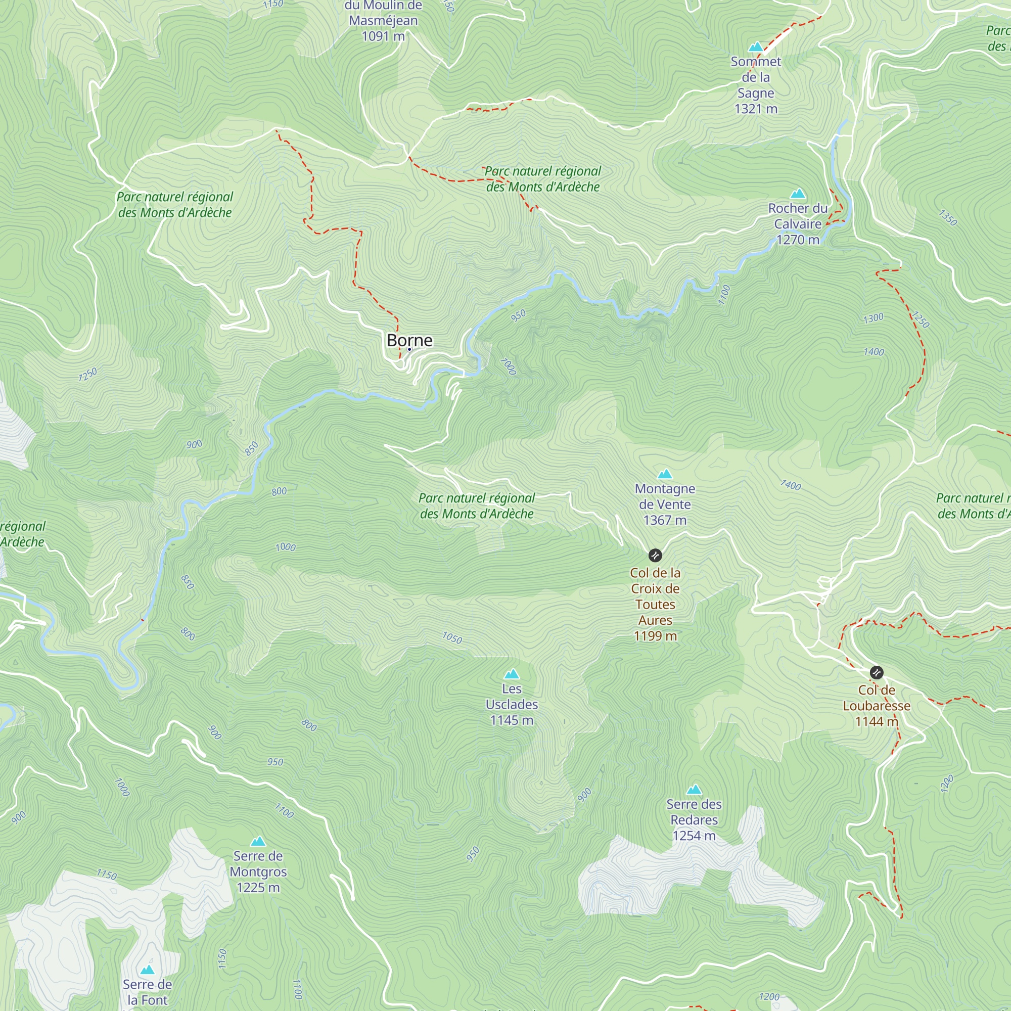 Gîte Mas de Truc map