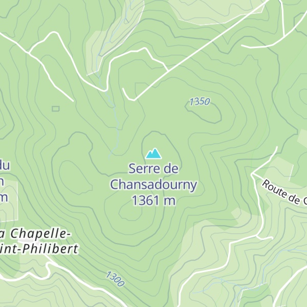 Map of Serre de Chansadourny