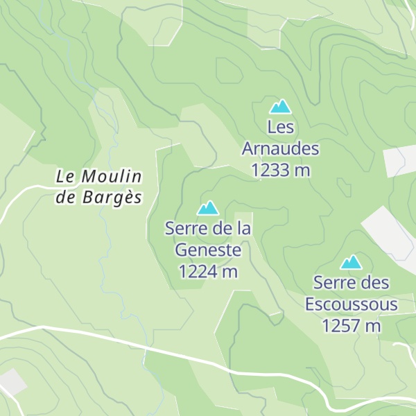 Map of Serre de la Geneste