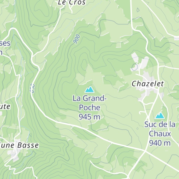 Map of La Grand-Poche