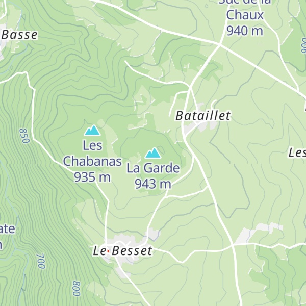 Map of La Garde