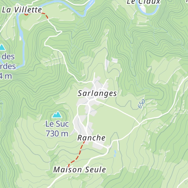 Map of Four à pain de Sarlanges