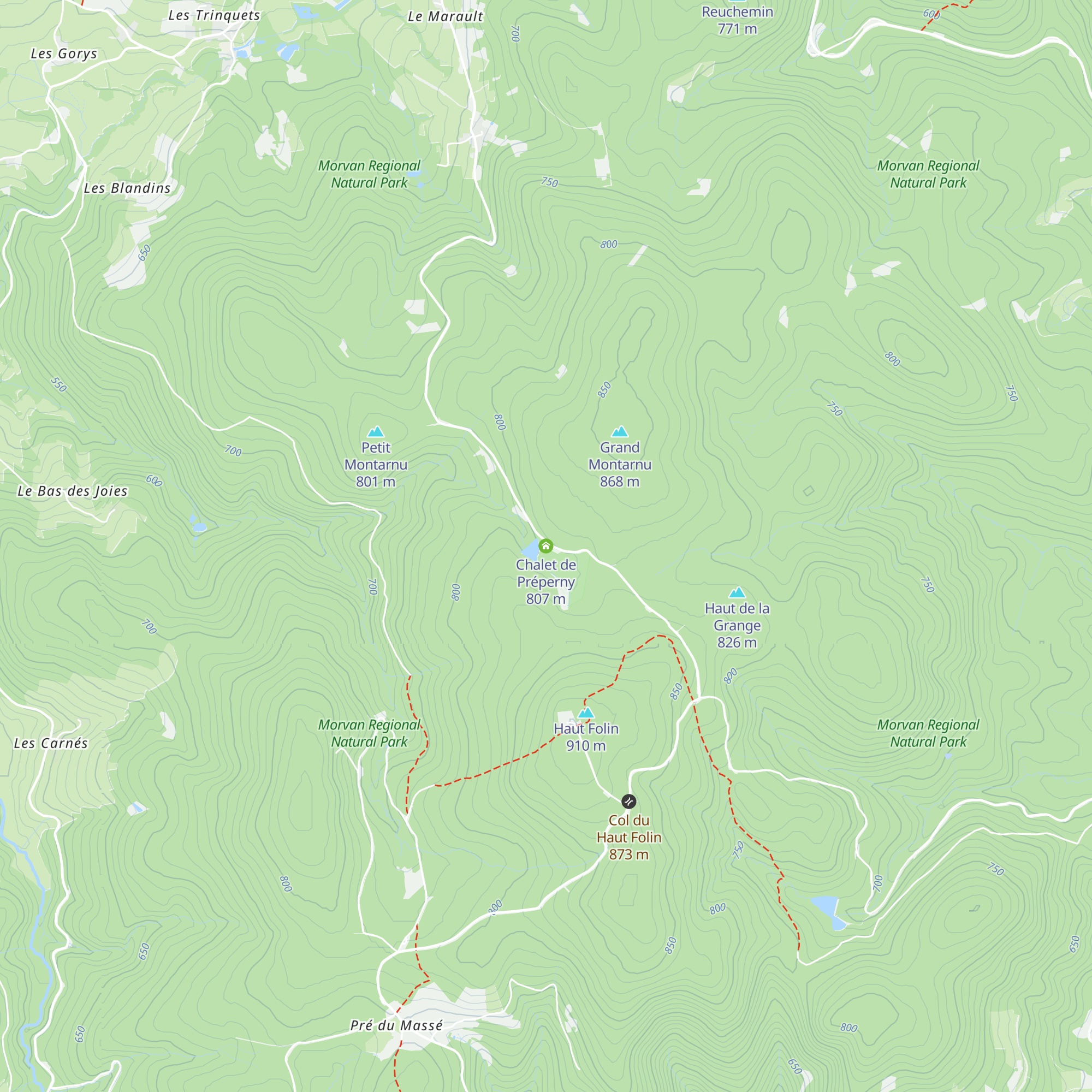 Chalet de Préperny map