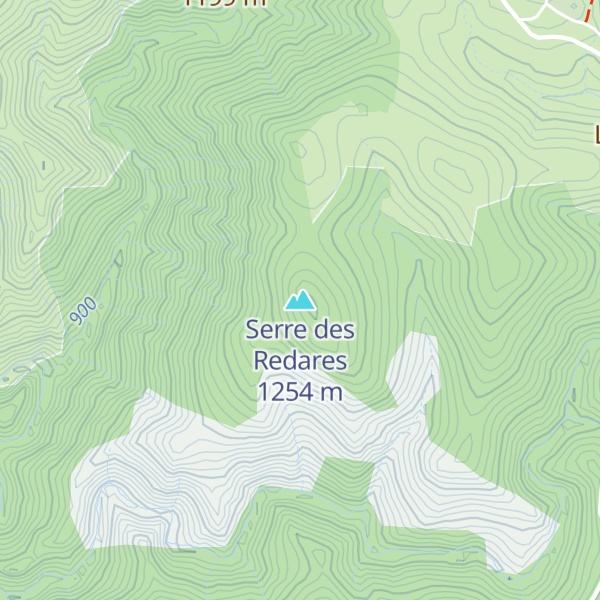 Map of Serre des Redares