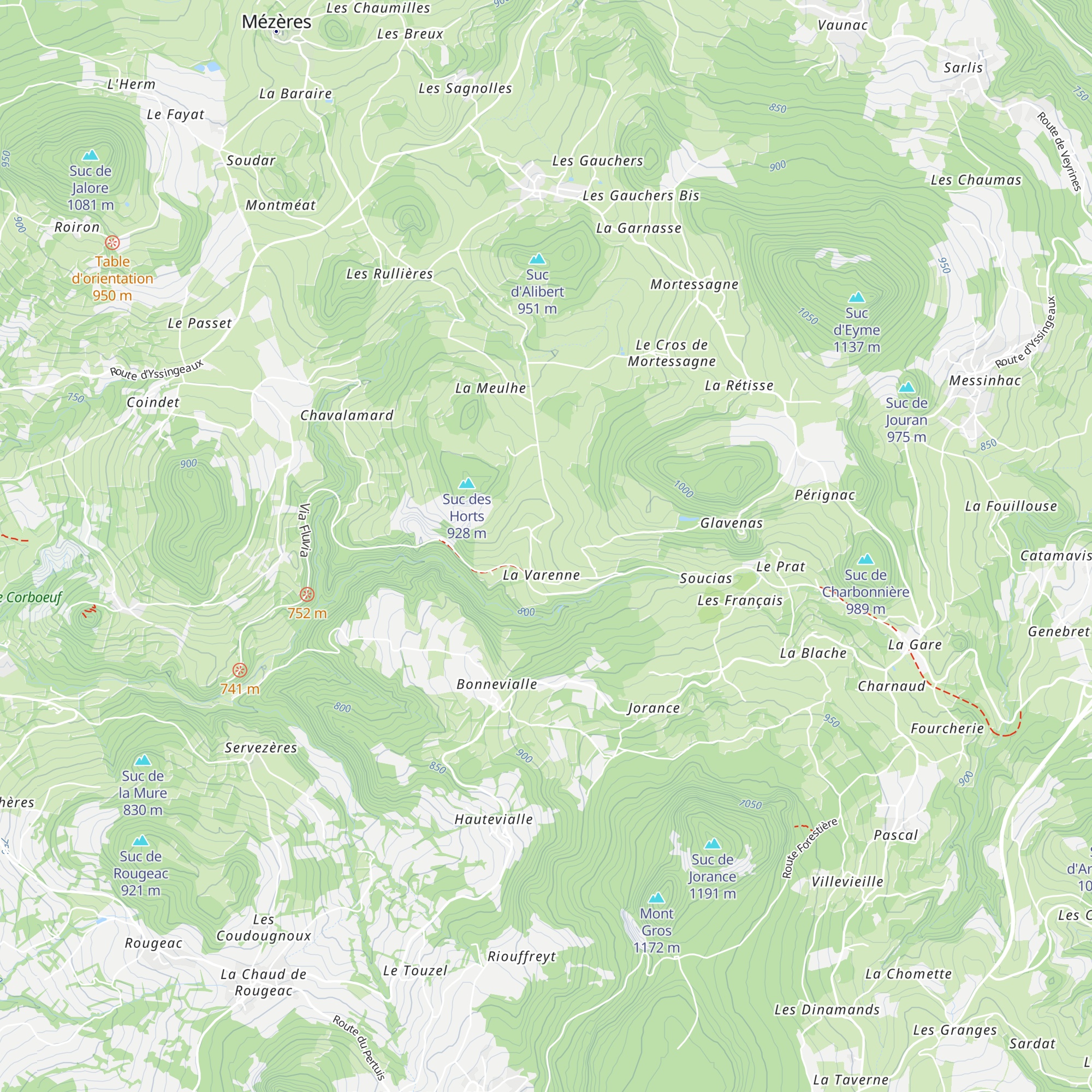 Gîte Les Pinolles map