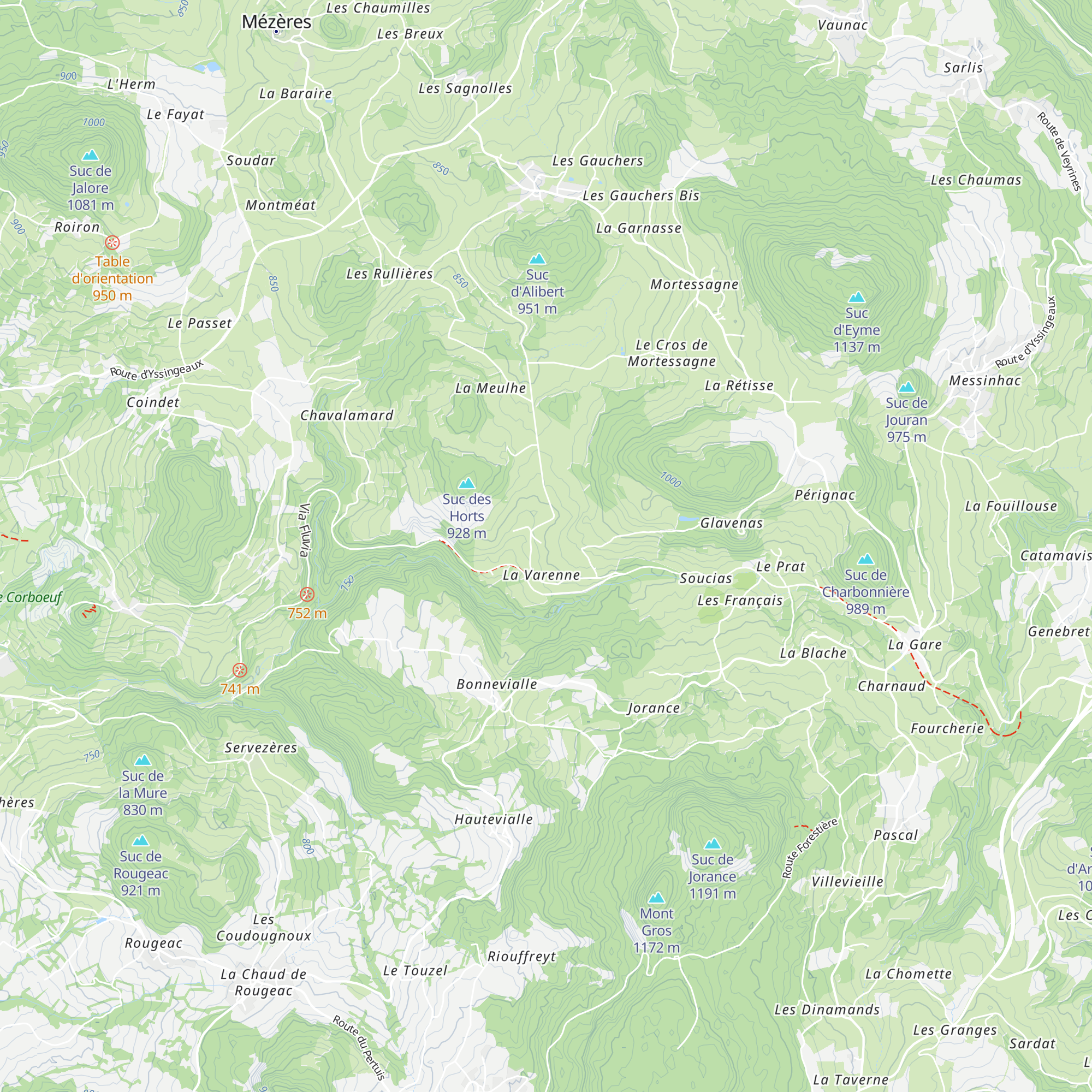 Gîte Les Pinolles map