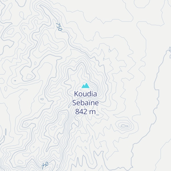 Map of Koudia Sebaïne