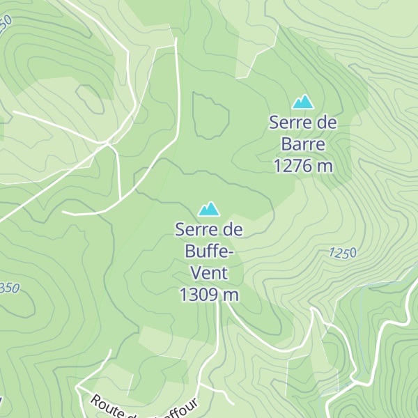 Map of Serre de Buffe-Vent