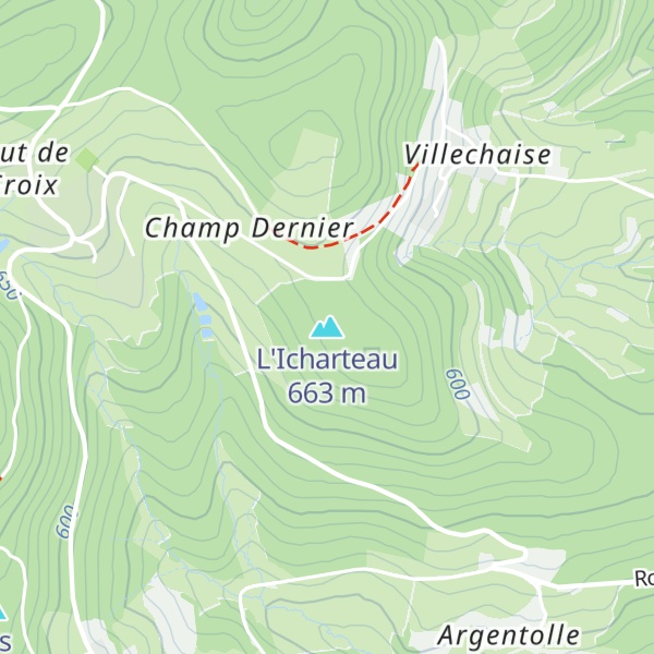 Map of L'Icharteau