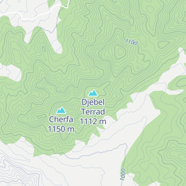 Map of Djebel Terrad