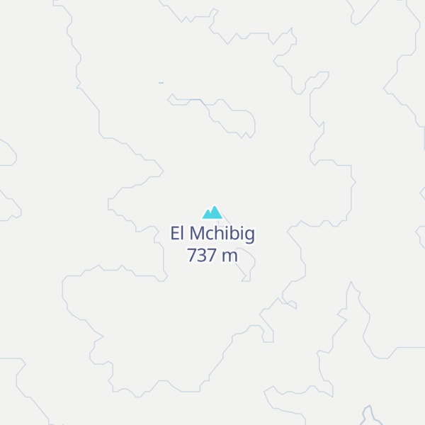 Map of El Mchibig