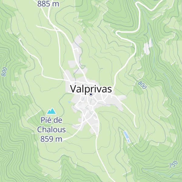 Map of Gîte d'étape communal