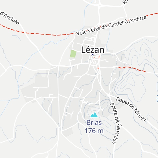 Map of Gîtes Lézan Gard