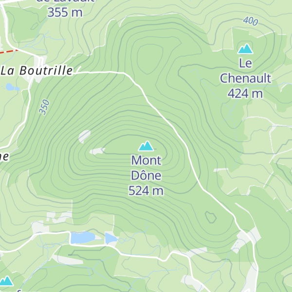 Map of Mont Dône