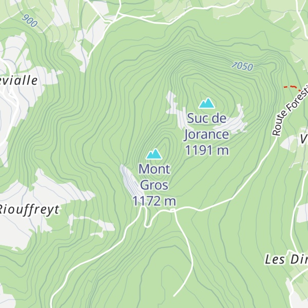 Map of Mont Gros
