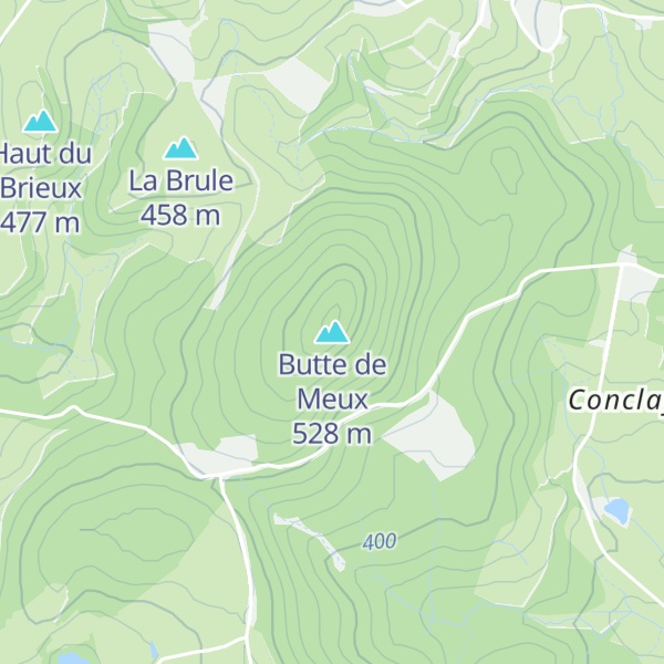 Map of Butte de Meux